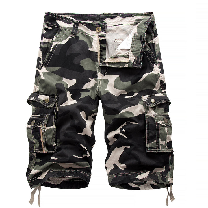 Men's Shorts - Camo Cargo with Multi Flap Pockets | Casual