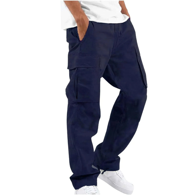 Men's Cargo Trousers - Relaxed Fit with Multi-Pocket | Casual