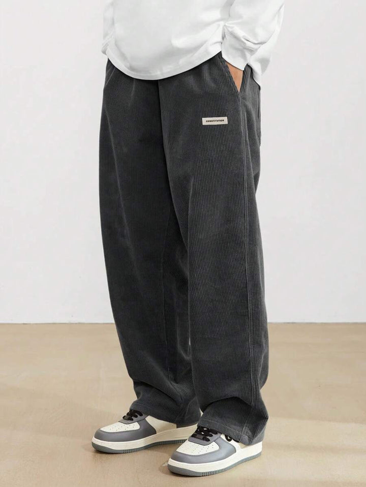 Men's Trousers - Wide Leg Relaxed Fit | Casual