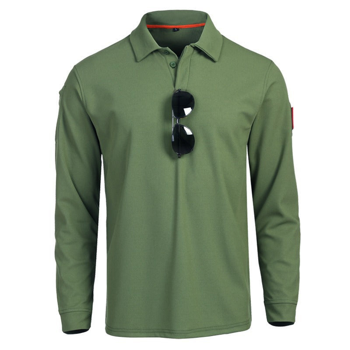 Men's Polo Shirt - Long Sleeve Classic Fit | Casual Everyday Style