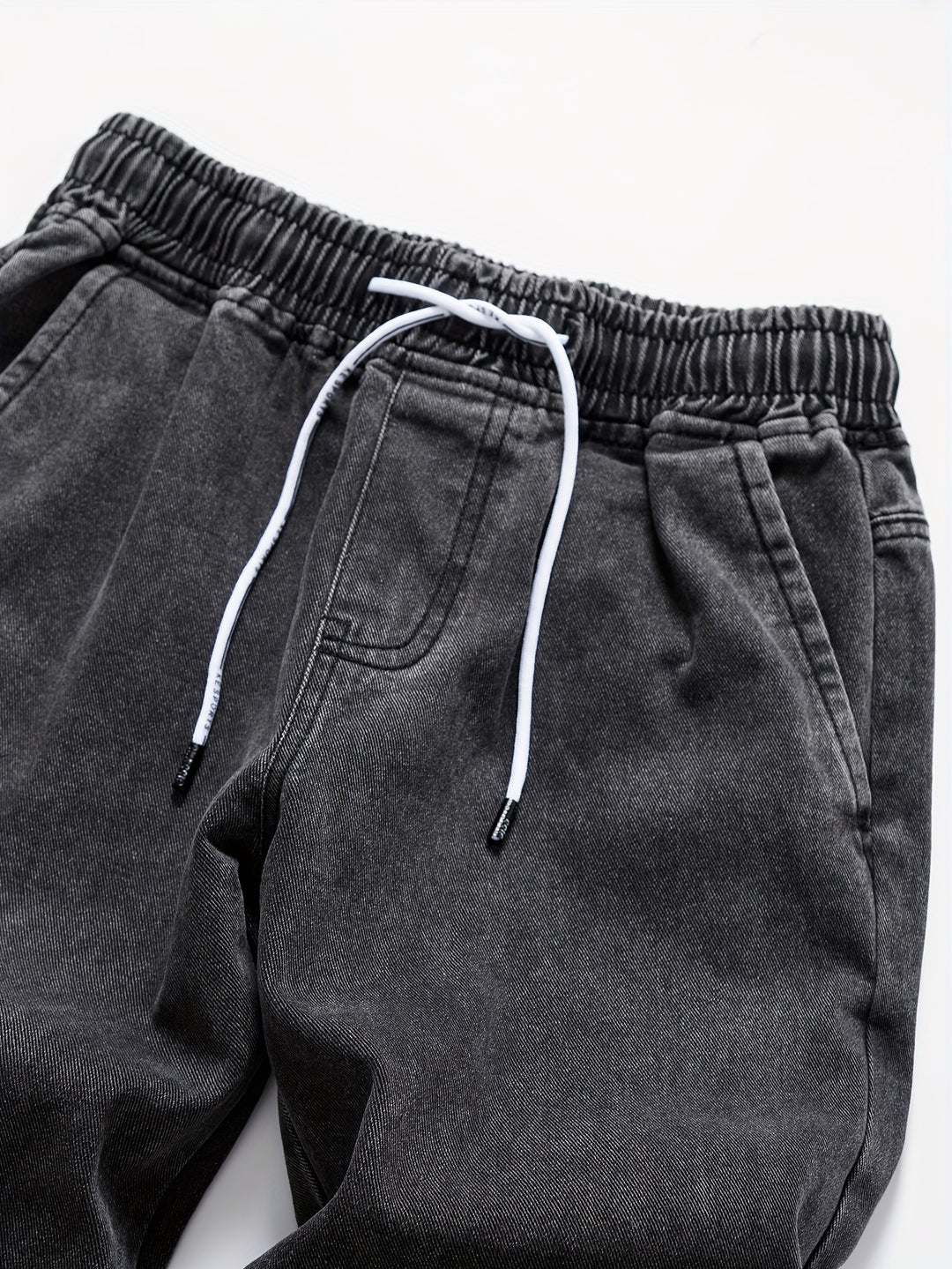 Men's Jeans - Straight Leg with Elasticated Drawstring Waist | Casual