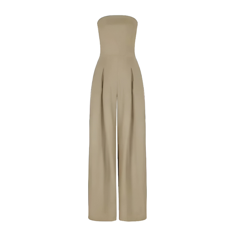 Jumpsuit Women - Strapless Wide Leg Tailored with Pockets | Elegant