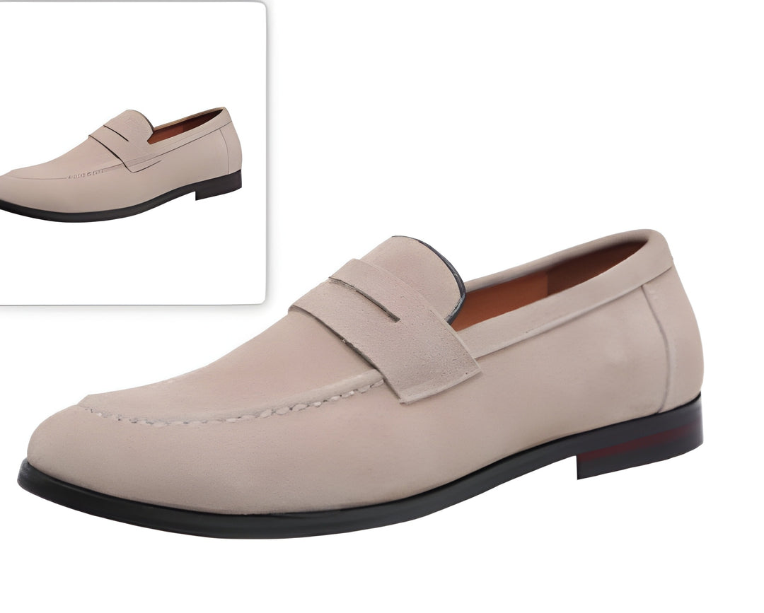 Men's Loafers - Penny Slip-On with Stacked Heel | Smart Casual