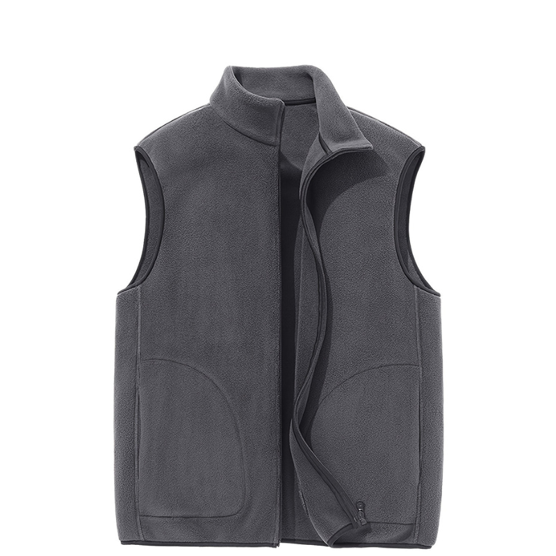 Men's Bodywarmer - Lightweight Softshell Vest Stand Collar | Outdoor