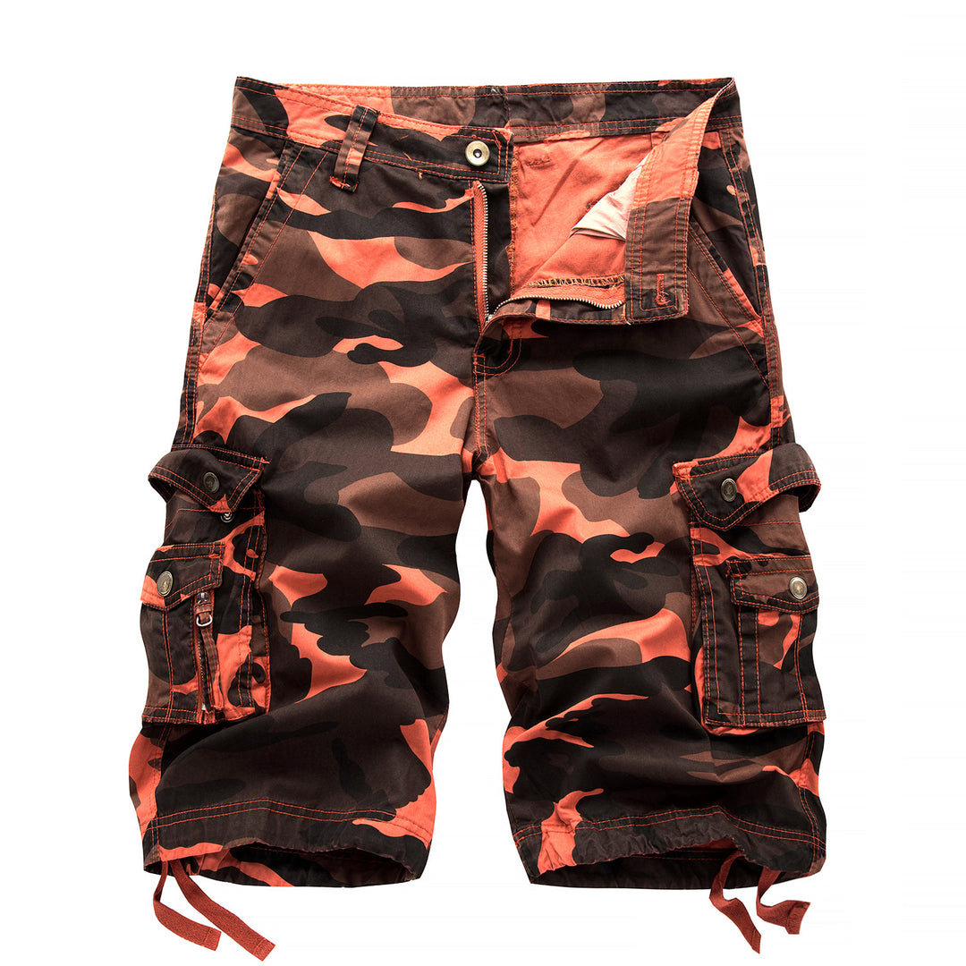 Men's Shorts - Camo Cargo with Multi Flap Pockets | Casual