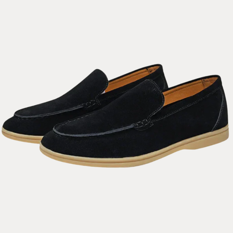 Men's Loafers - Slip-On with Moccasin Stitch Contrast Sole | Casual