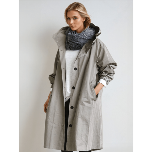 Jacket Women - Longline Oversized with Hood | Casual