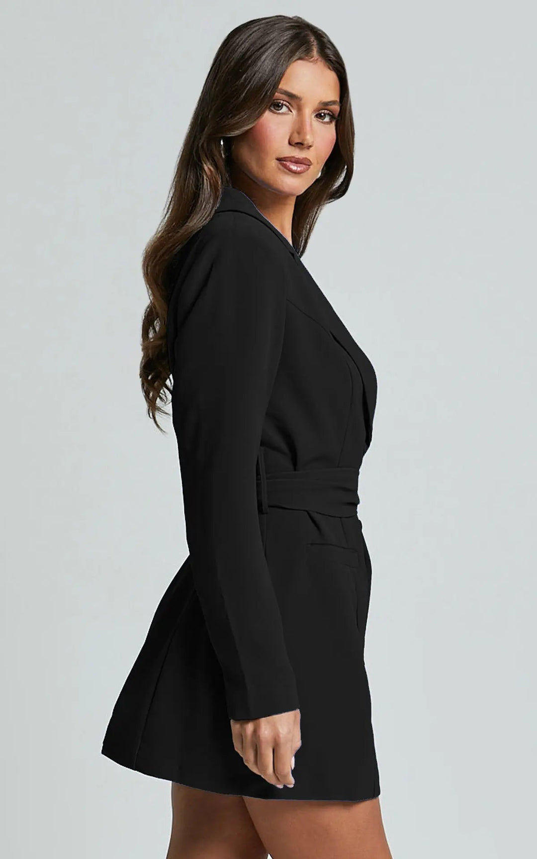 Mini Dress Women - Blazer Style with Belt | Elegant