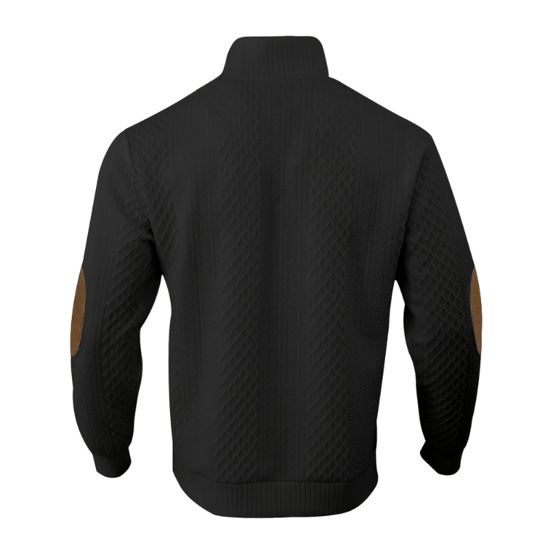 Men's Polo Shirt - Long Sleeve Button Collar | Smart Casual Look
