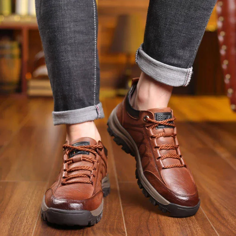 Lace-Up Shoes Men - Chunky Outdoor Sole with Rope Laces | Casual