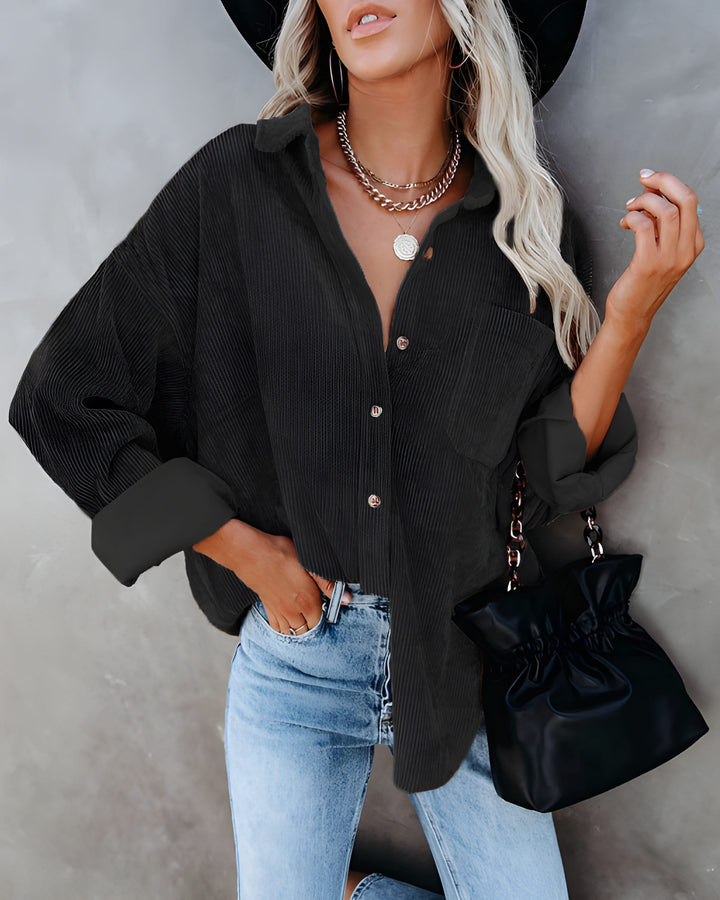Oversized Shirt Women - Button Down Relaxed Fit | Casual