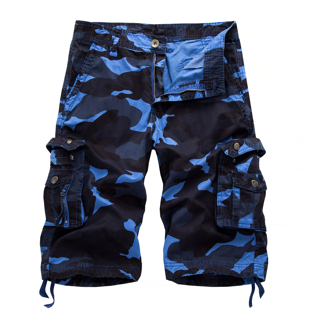 Men's Shorts - Camo Cargo with Multi Flap Pockets | Casual