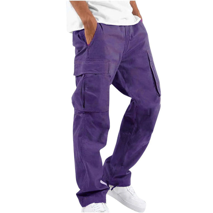 Men's Cargo Trousers - Relaxed Fit with Multi-Pocket | Casual