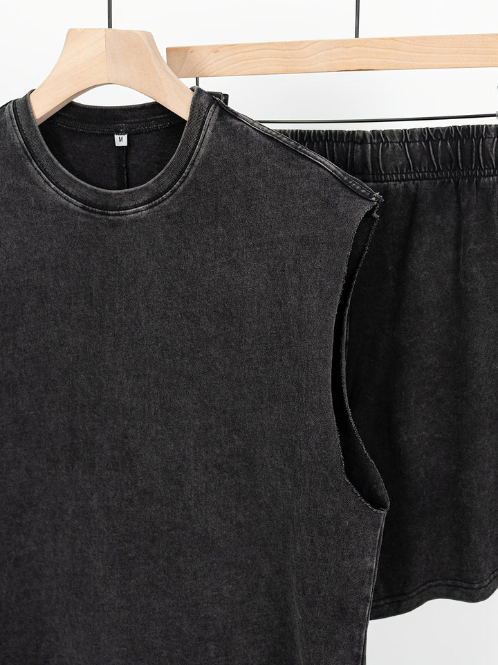 Co-ord Set Men - Sleeveless Tank with Matching Shorts | Casual