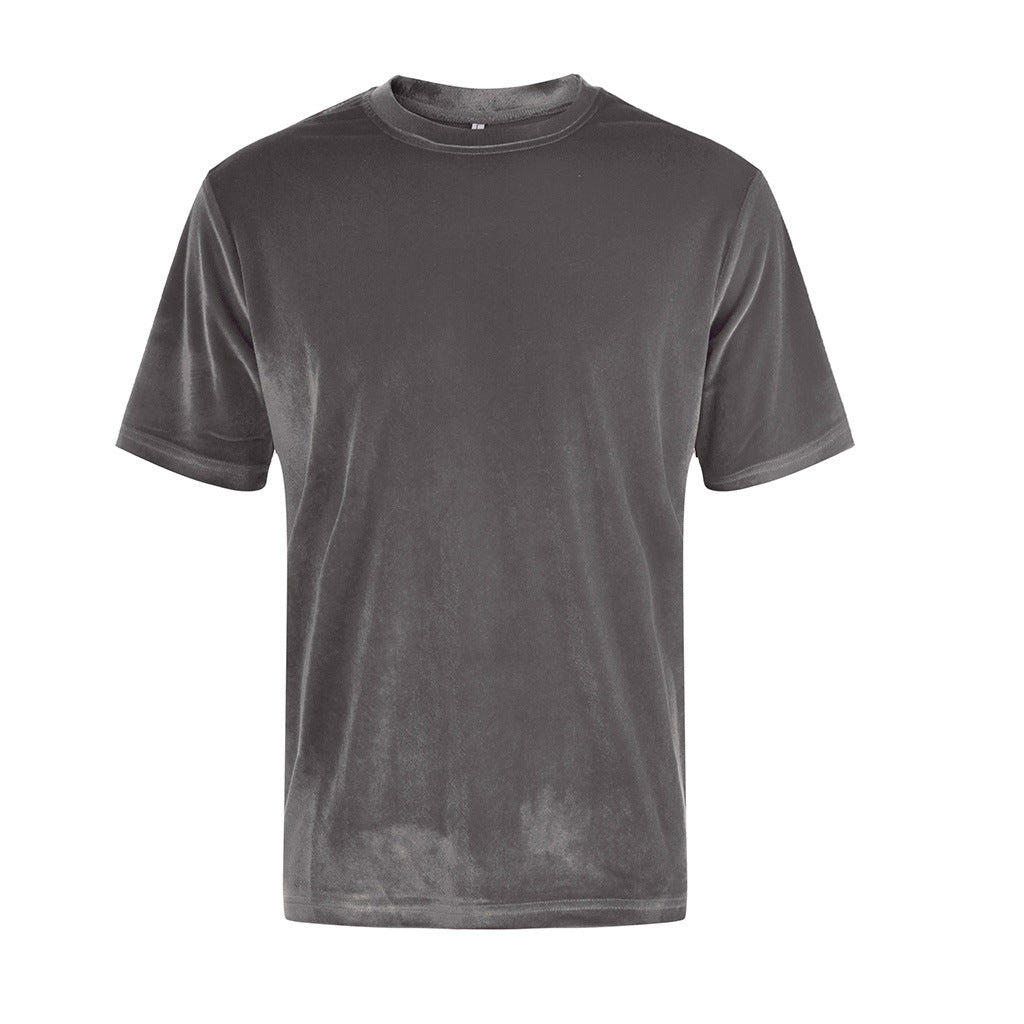 Men's T-Shirt - Slim Fit with Glossy Sheen | Elegant Evening Look