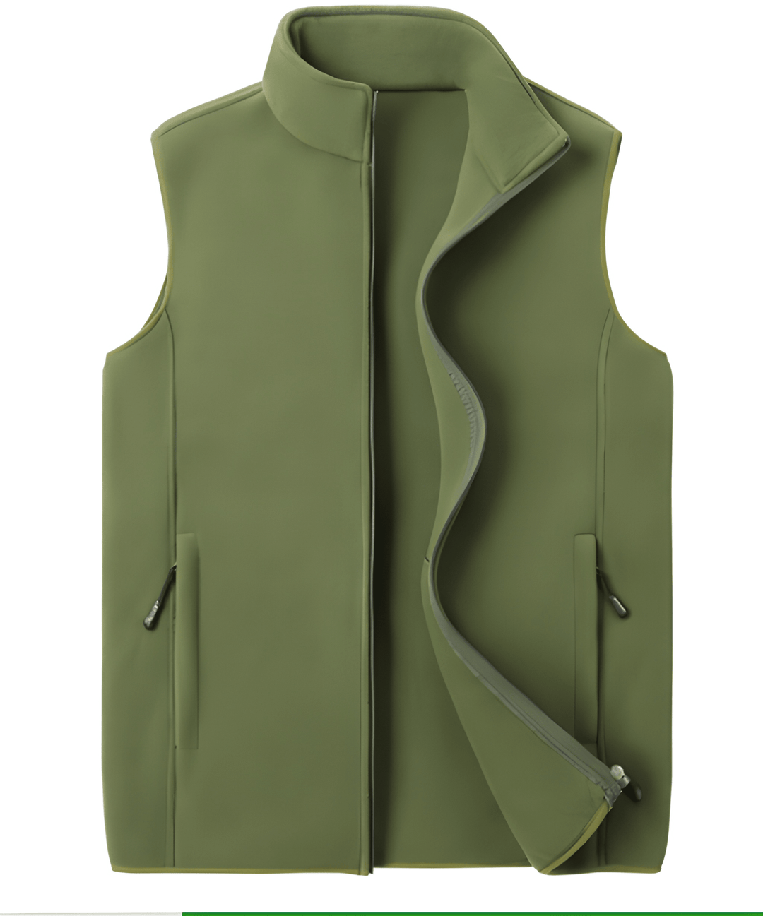 Men's Bodywarmer - Lightweight Softshell Vest Stand Collar | Outdoor