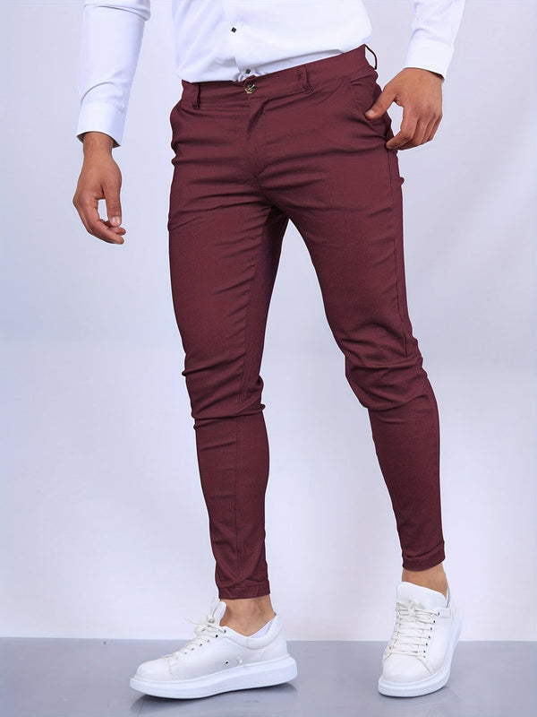Men's Chinos - Slim Fit Smart Casual Tapered Trousers | Classic