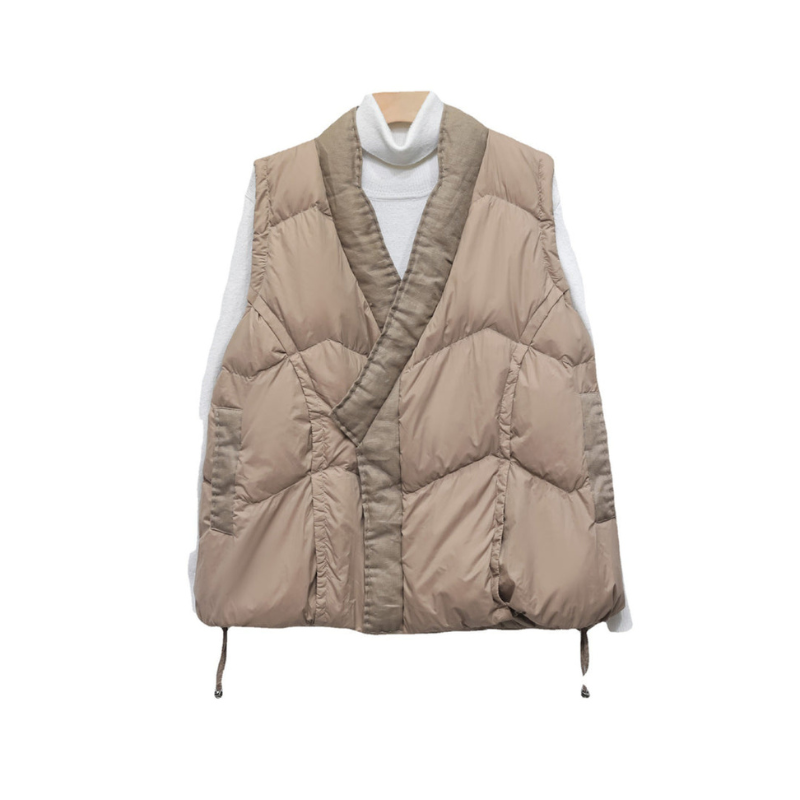 Gilet Women - Quilted Wrap Bodywarmer with Tie Waist | Casual