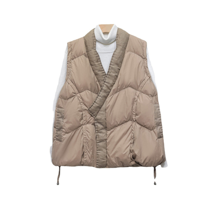 Gilet Women - Quilted Wrap Bodywarmer with Tie Waist | Casual