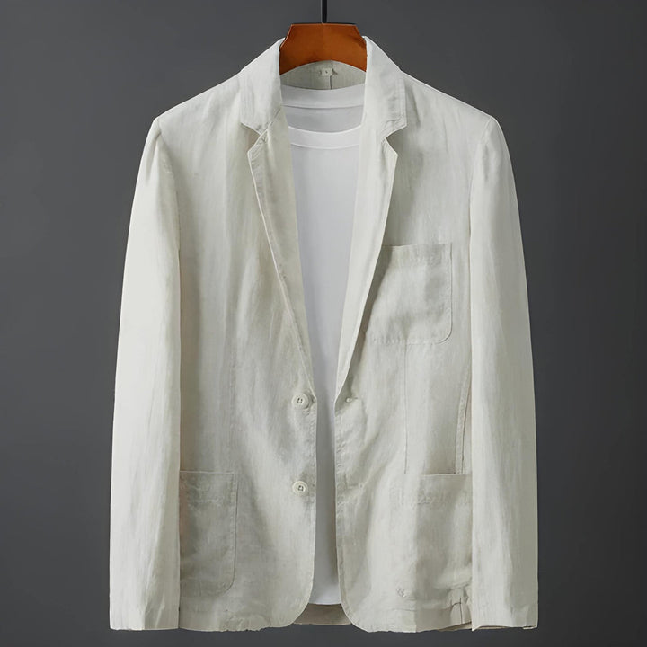 Men's Blazer - Lightweight Relaxed Fit with Patch Pockets | Casual