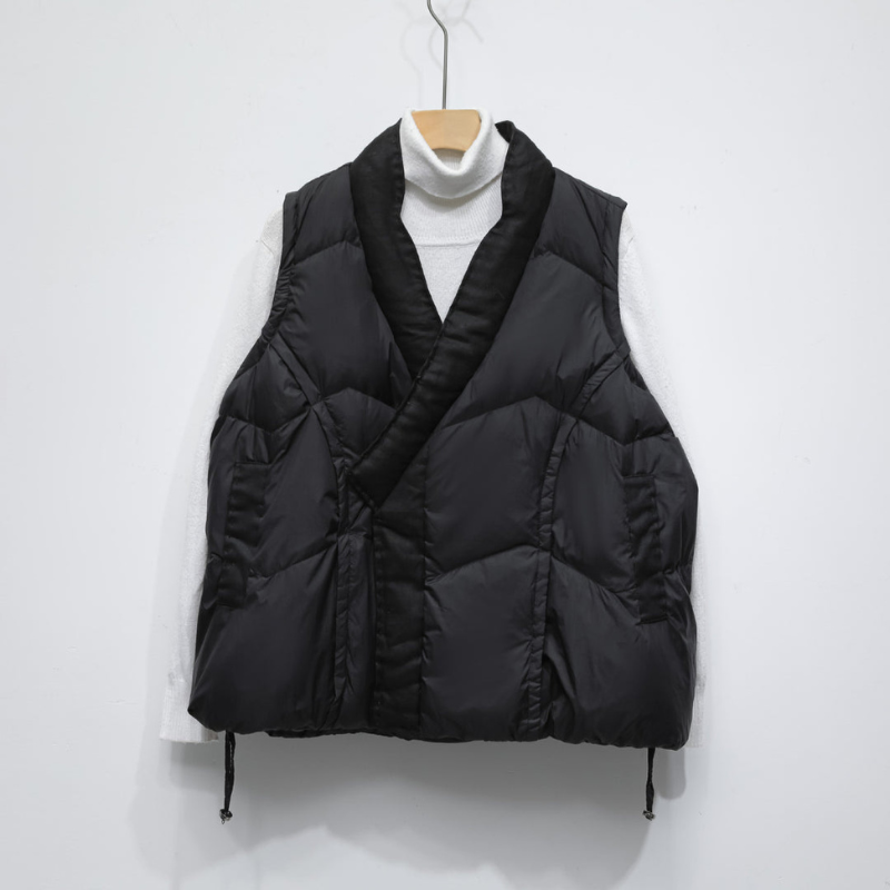 Gilet Women - Quilted Wrap Bodywarmer with Tie Waist | Casual