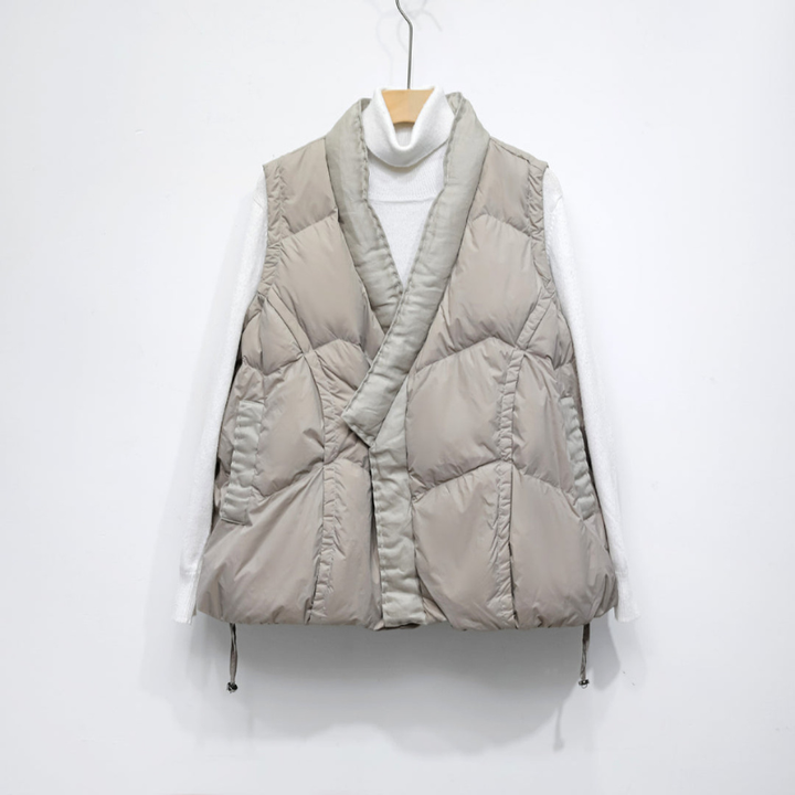 Gilet Women - Quilted Wrap Bodywarmer with Tie Waist | Casual