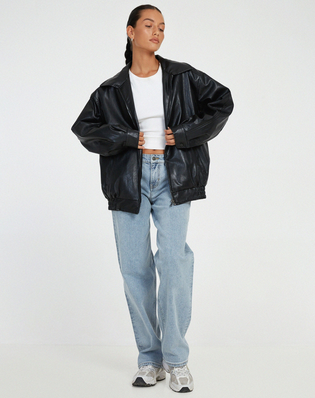 Bomber Jacket Women - Oversized Fit with Zip | Casual