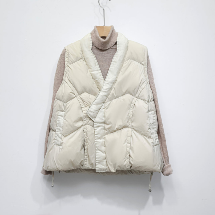 Gilet Women - Quilted Wrap Bodywarmer with Tie Waist | Casual