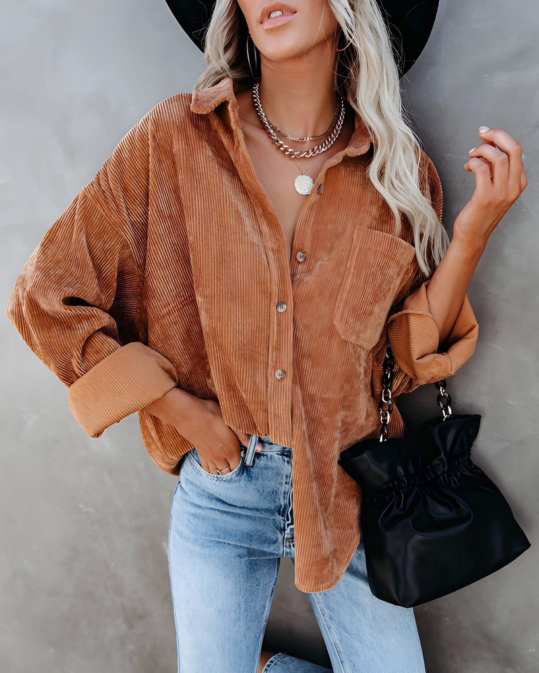 Oversized Shirt Women - Button Down Relaxed Fit | Casual