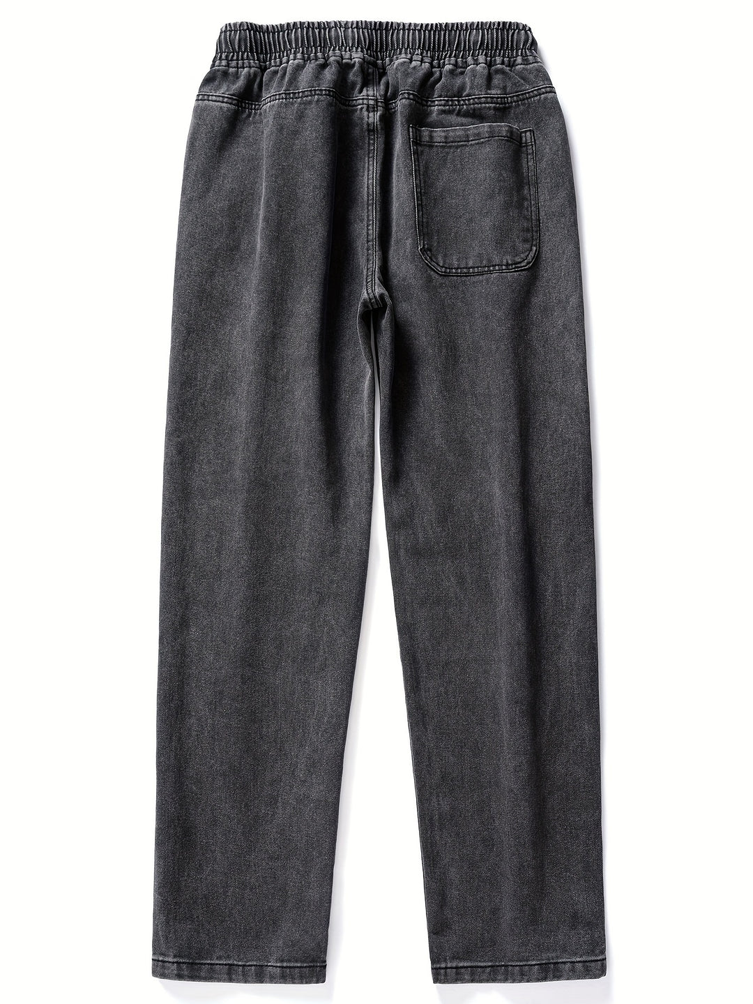 Men's Jeans - Straight Leg with Elasticated Drawstring Waist | Casual