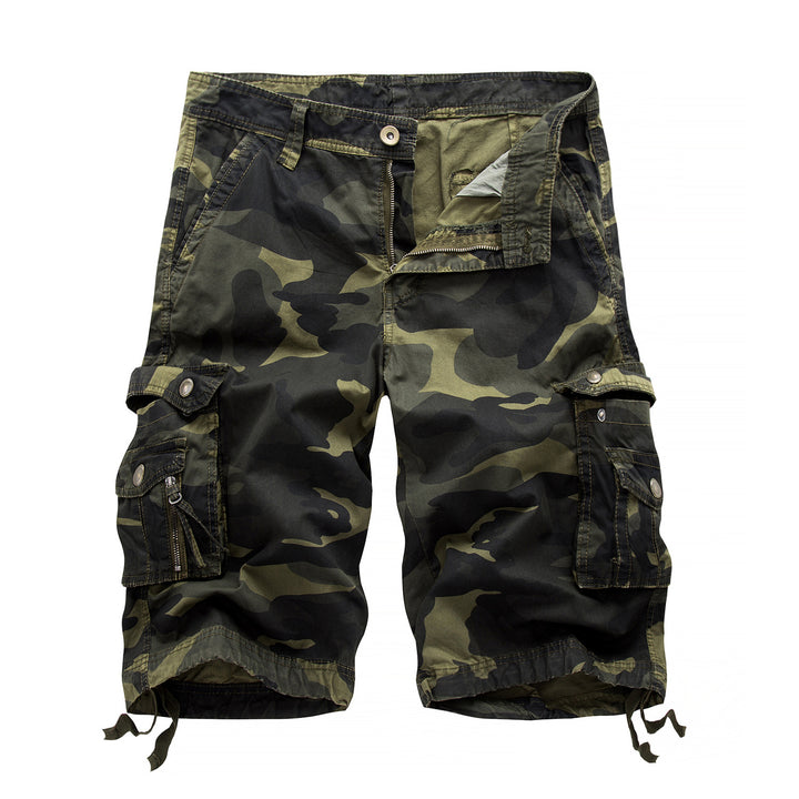 Men's Shorts - Camo Cargo with Multi Flap Pockets | Casual