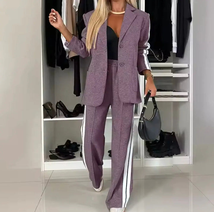 Co-ord Set Women - Blazer and Wide Leg Trousers | Chic