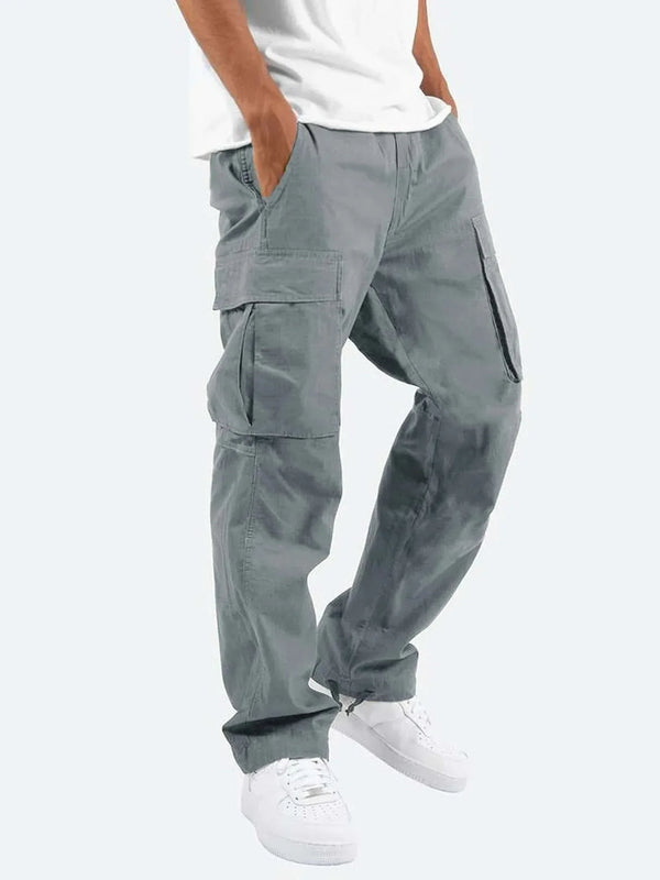 Men's Cargo Trousers - Relaxed Fit with Multi-Pocket | Casual