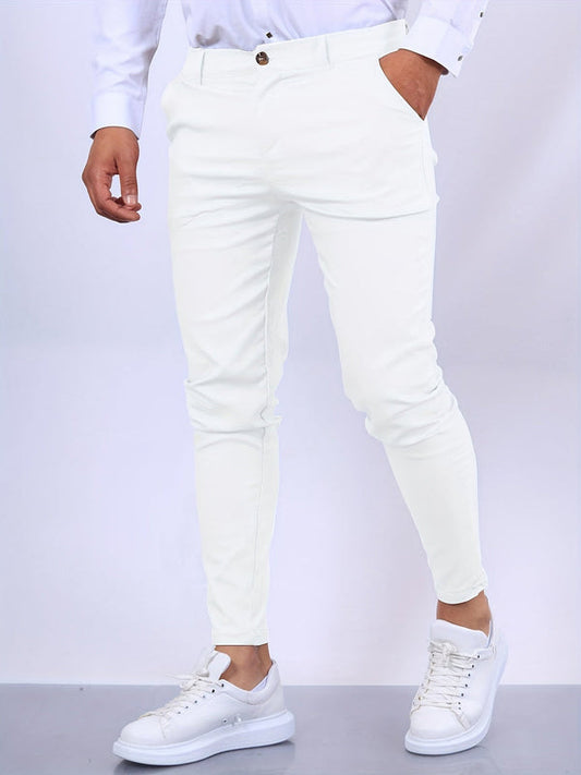Men's Chinos - Slim Fit Smart Casual Tapered Trousers | Classic