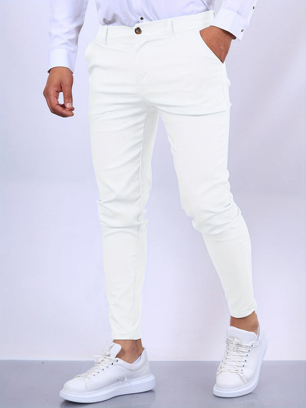 Men's Chinos - Slim Fit Smart Casual Tapered Trousers | Classic