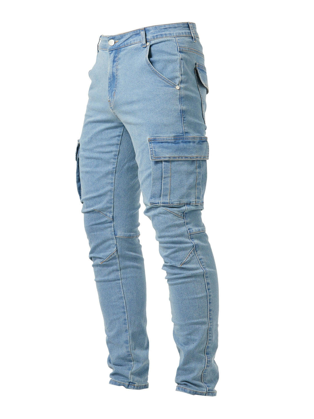 Men's Jeans - Slim Fit Cargo Style with Side Pockets | Casual