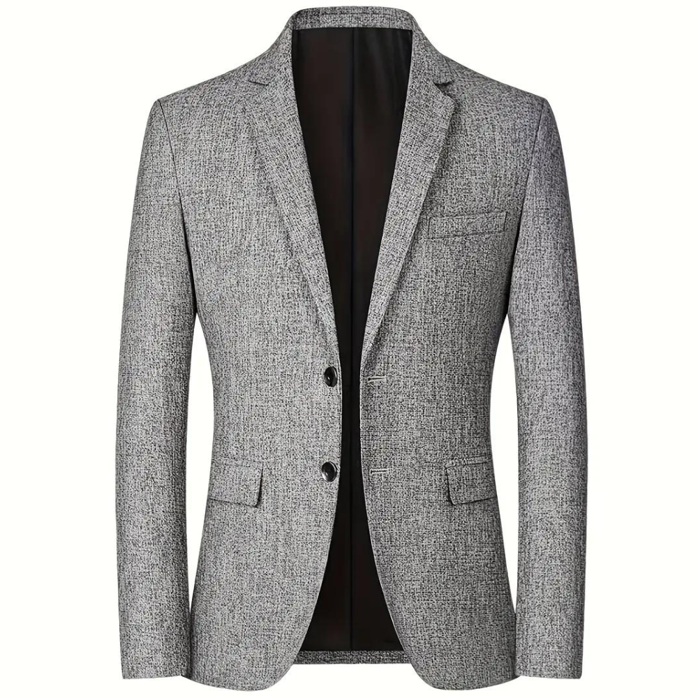 Men's Blazer - Slim Fit Two-Button Notch Lapel | Smart Casual