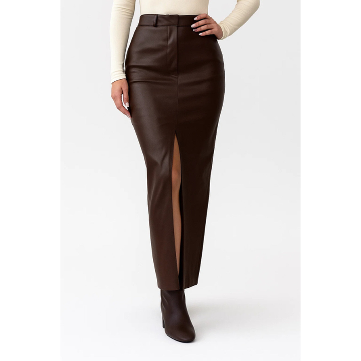 Maxi Skirt Women - High Waist Pencil Style | Front Split