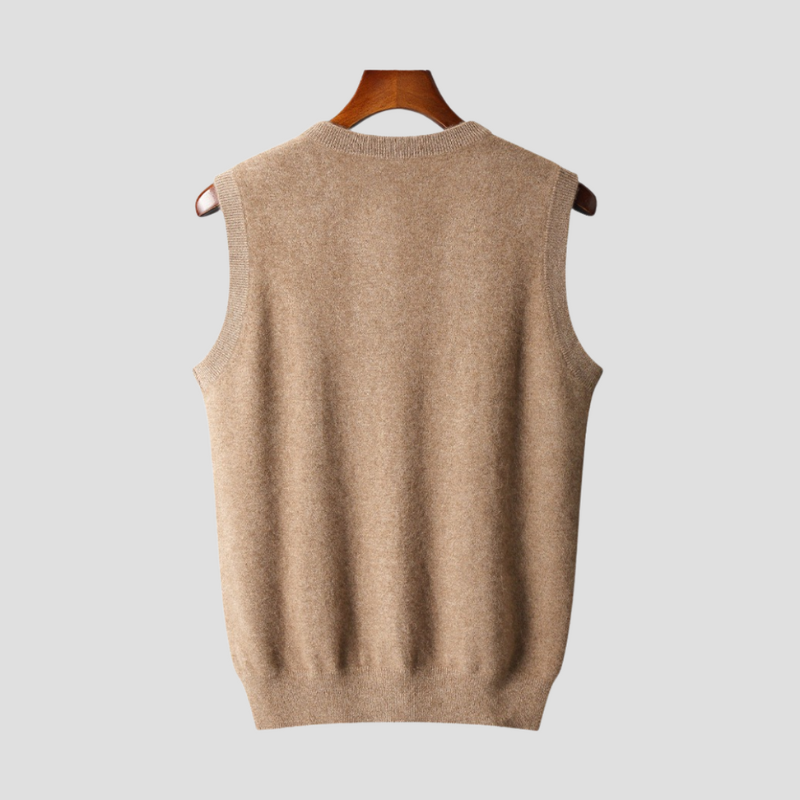Men's Waistcoats - Sleeveless V-Neck Knitted Vest | Smart Casual