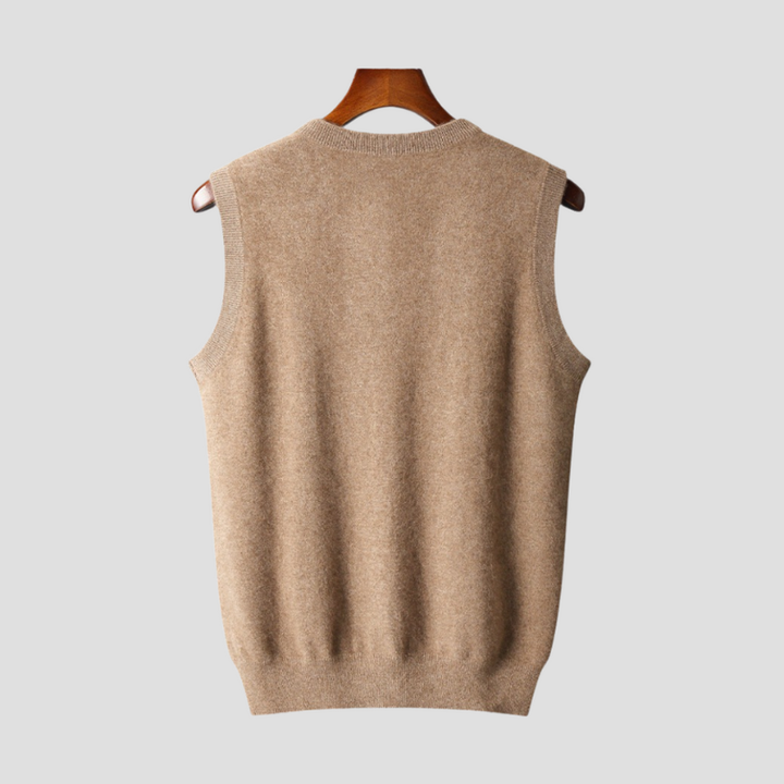 Men's Waistcoats - Sleeveless V-Neck Knitted Vest | Smart Casual