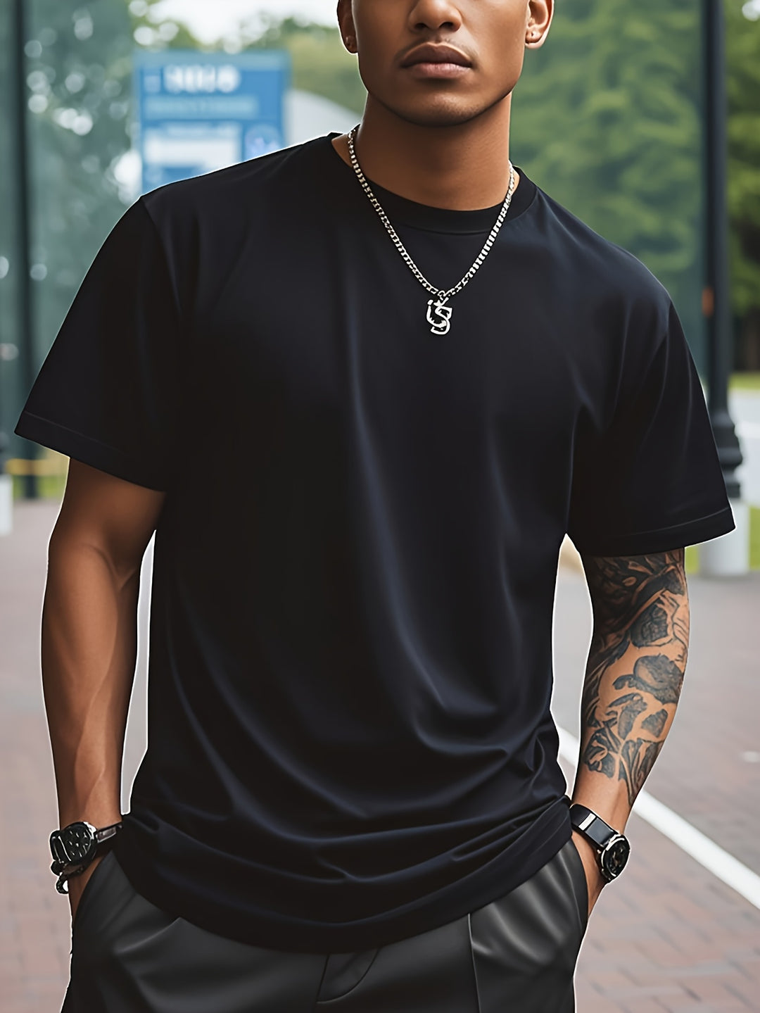 Men's T-Shirt - Oversized Heavyweight Crew Neck | Street Essential