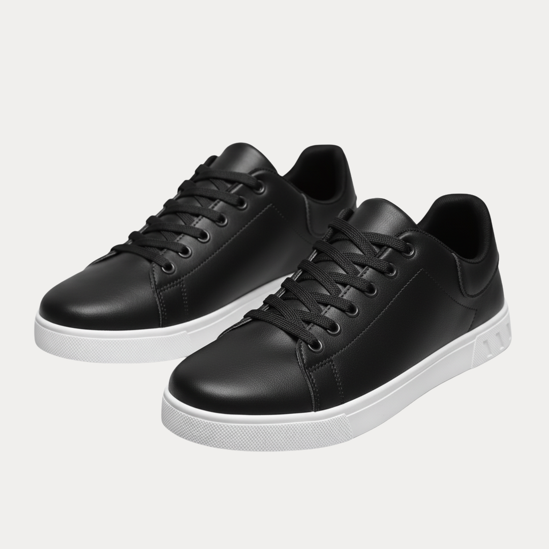 Men's Trainers - Low Top Lace-Up with Contrast Sole | Casual