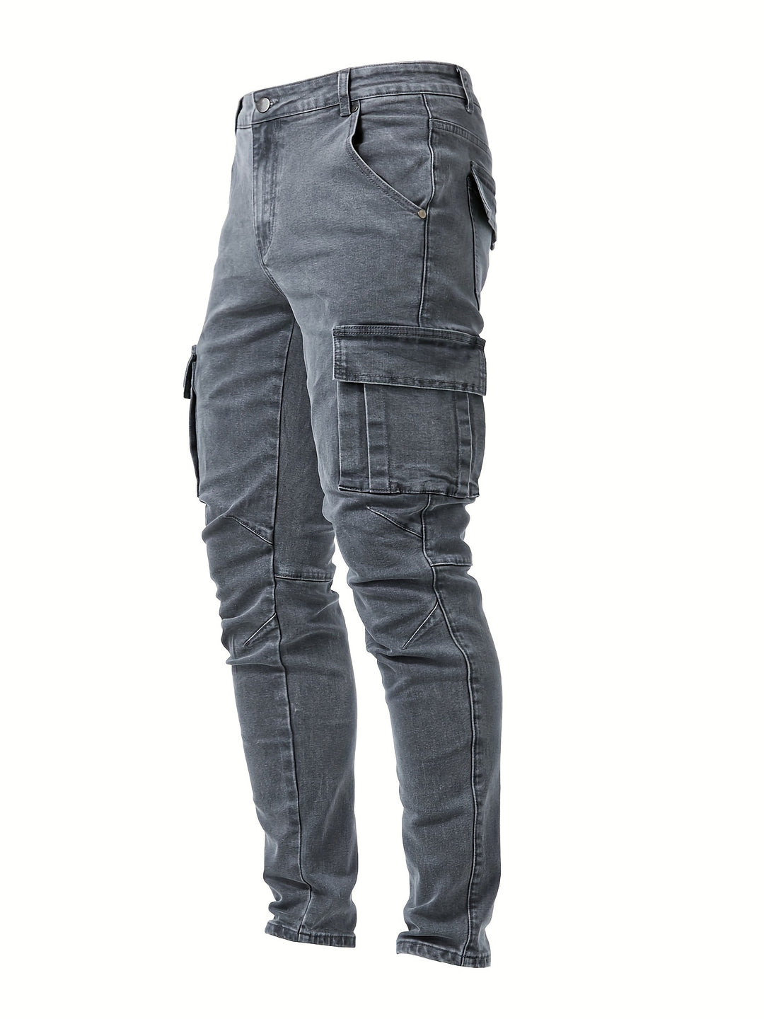 Men's Jeans - Slim Fit Cargo Style with Side Pockets | Casual
