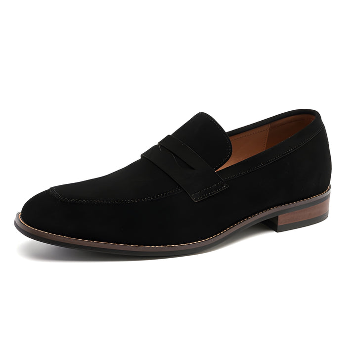 Men's Loafers - Penny Slip-On with Stacked Heel | Smart Casual