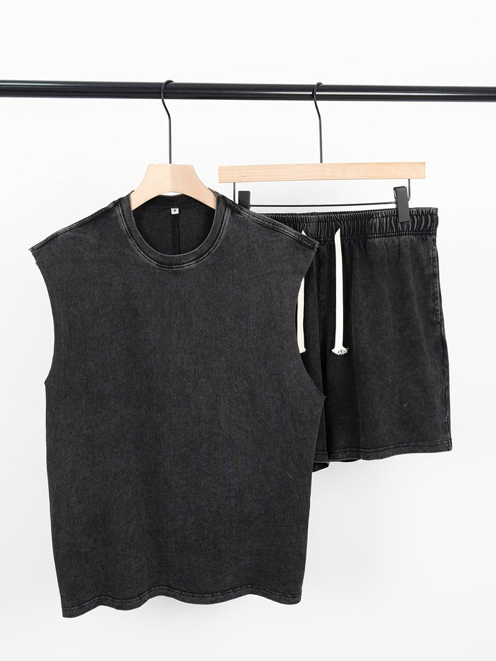 Co-ord Set Men - Sleeveless Tank with Matching Shorts | Casual