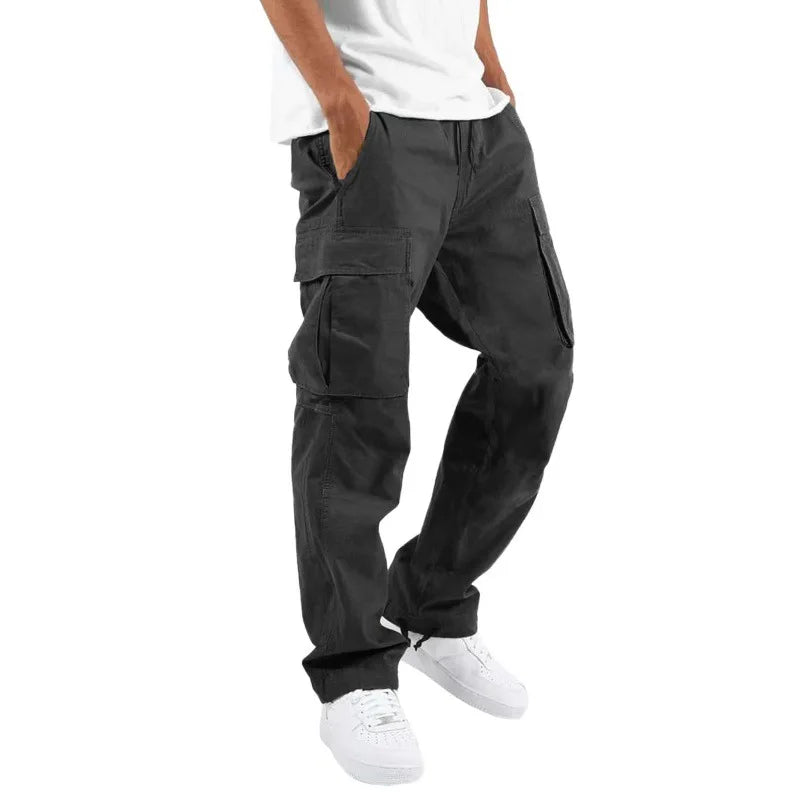 Men's Cargo Trousers - Relaxed Fit with Multi-Pocket | Casual