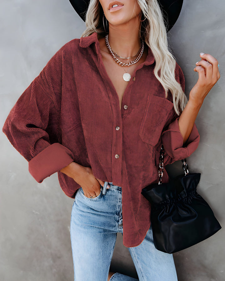 Oversized Shirt Women - Button Down Relaxed Fit | Casual