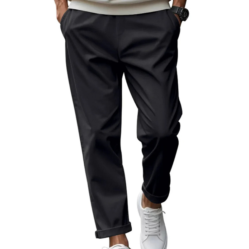 Men's Chinos - Slim Tapered Fit with Elasticated Waist | Casual