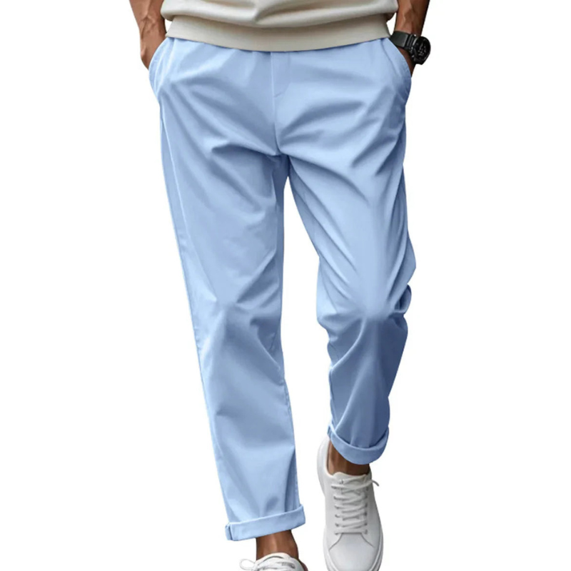 Men's Chinos - Slim Tapered Fit with Elasticated Waist | Casual
