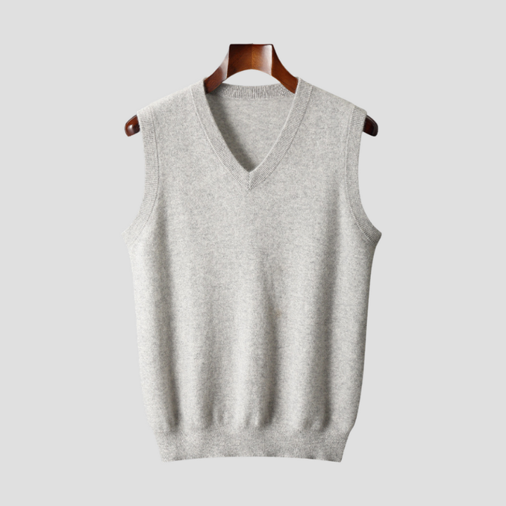 Men's Waistcoats - Sleeveless V-Neck Knitted Vest | Smart Casual